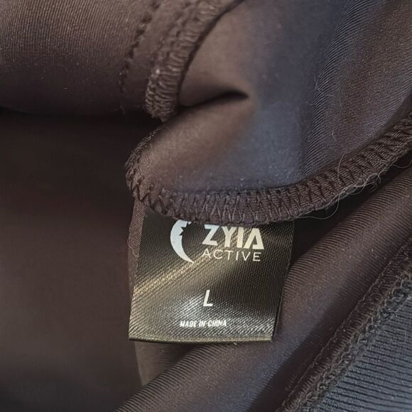 ZYIA Black Mesh Primo Activity Zip Up Jacket - Picture 3 of 14